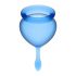 Satisfyer Feel Good - menstruacinės taurelės rinkinys (mėlyna) - 2 vnt
