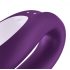 Satisfyer Double Joy - išmanusis, akumuliatorinis, atsparus vandeniui porų vibratorius (violetinis)