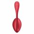 Satisfyer Shiny Petal - radijo bangomis valdomas vibruojantis kiaušinis (raudonas)