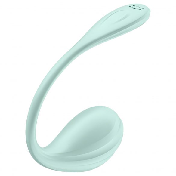 Satisfyer Smooth Petal - išmanusis vibruojantis kiaušinis (žalia) 