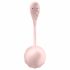 Satisfyer Ribbed Petal - Radio-Controlled Vibrating Egg (Pink) 