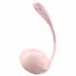 Satisfyer Ribbed Petal - Radio-Controlled Vibrating Egg (Pink) 