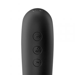   Satisfyer Dual Kiss - įkraunamas vaginalinis ir klitorio vibratorius (juodas)