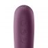 Satisfyer Dual Kiss - 2in1, akumuliatorinis vaginalinis ir klitorio vibratorius (violetinė) 