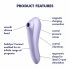 Satisfyer Dual Pleasure - vandeniui atsparus vaginalinis ir klitorio vibratorius (violetinis) 