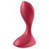 Satisfyer Backdoor Lover - įkraunamas, vandeniui atsparus analinis vibratorius (raudonas)