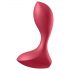 Satisfyer Backdoor Lover - įkraunamas, vandeniui atsparus analinis vibratorius (raudonas)