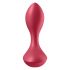 Satisfyer Backdoor Meilužis - akumuliatorinis, atsparus vandeniui analinis vibratorius (raudonas) 