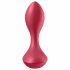 Satisfyer Backdoor Meilužis - akumuliatorinis, atsparus vandeniui analinis vibratorius (raudonas) 