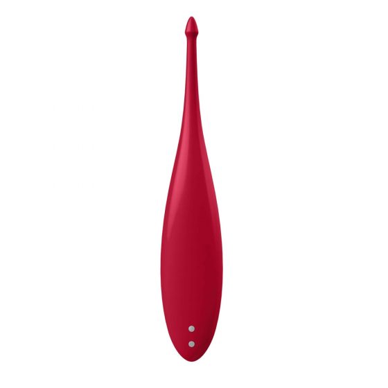 Satisfyer Twirling Fun - įkraunamas, atsparus vandeniui klitorio vibratorius (raudonas)