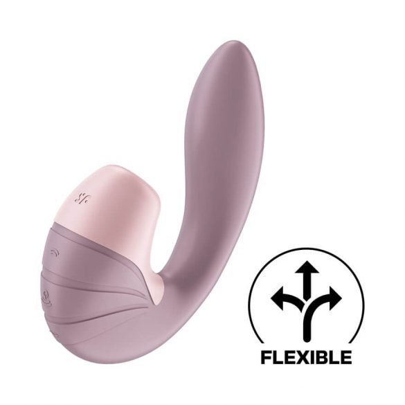 Satisfyer Supernova - pakraunamas dvigubas oro bangų vibratorius (rožinis) 