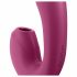 Satisfyer Sunray - akumuliatorinis, oro bangų 2in1 vibratorius (raudonas) 