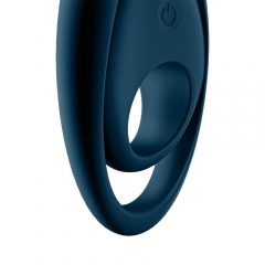   Satisfyer Glorious Duo - įkraunamas, vandeniui atsparus, vibracinis penio žiedas (mėlynas)