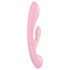 Satisfyer Triple Malonumas - akumuliatorinis vibrators su klitorio stimuliatoriumi (ružava) 