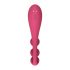 Satisfyer Tri Ball 1 - įkraunamas, daugiafunkcinis vibratorius (raudonas) 