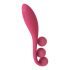 Satisfyer Tri Ball 1 - įkraunamas, daugiafunkcinis vibratorius (raudonas) 