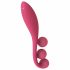 Satisfyer Tri Ball 1 - įkraunamas, daugiafunkcinis vibratorius (raudonas) 