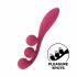 Satisfyer Tri Ball 1 - įkraunamas, daugiafunkcinis vibratorius (raudonas) 