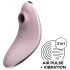 Satisfyer Vulva Lover 1 - akumuliatorinis oro bangų klitorio vibratorius (violetinis)