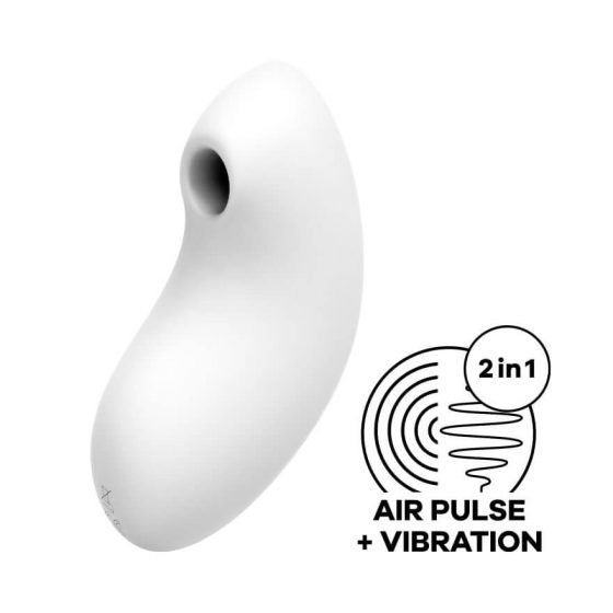 Satisfyer Vulvos Mylėtojas 2 - įkraunamas klitorio vibratorius (baltas)