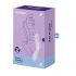 Satisfyer Curvy Trinity 2 - akumuliatorinis oro bangų 3in1 vibratorius (violetinis) 