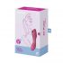 Satisfyer Curvy Trinity 3 - akumuliatorinis vibracinis ir oro bangų klitorio stimuliatorius (raudonas) 