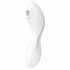 Satisfyer Curvy Trinity 5+ - išmanusis dvigubas vibracijos ir oro bangos vibratorius (baltas) 