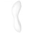 Satisfyer Curvy Trinity 5+ - išmanusis dvigubas vibracijos ir oro bangos vibratorius (baltas) 