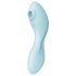 Satisfyer Curvy Trinity 5+ - išmanusis oro bangų 2in1 vibratorius (mėlynas)