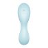 Satisfyer Curvy Trinity 5+ - išmanusis oro bangų 2in1 vibratorius (mėlynas) 