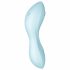 Satisfyer Curvy Trinity 5+ - išmanusis oro bangų 2in1 vibratorius (mėlynas) 