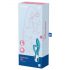 Satisfyer Embrace Me - įkraunamas vibratorius su klitorio atšaka (turkio spalvos)