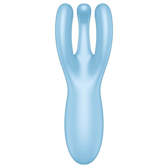 Satisfyer Threesome 4 - išmanus klitorio vibratorius (mėlynas)