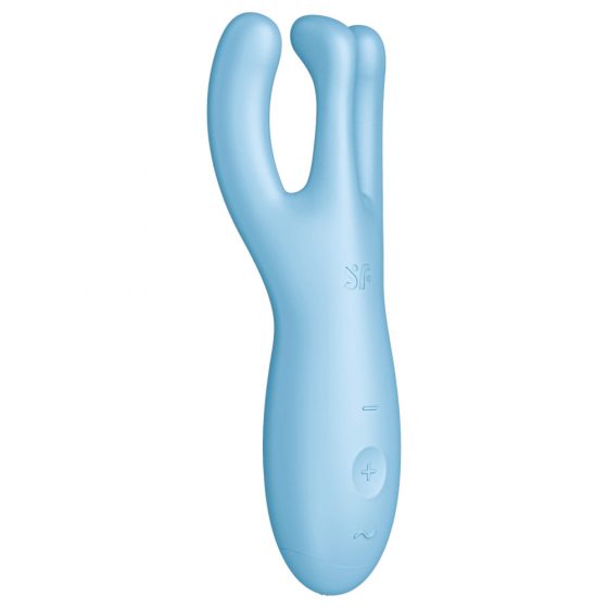 Satisfyer Threesome 4 - išmanus klitorio vibratorius (mėlynas)