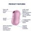 Satisfyer Cotton Candy - akumuliatorinis oro bangų klitorio vibratorius (violetinis)