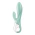 Satisfyer Air Pump Bunny 5 - išmanusis pompuojamas vibratorius (mėta) 