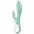 Satisfyer Air Pump Bunny 5 - išmanusis pompuojamas vibratorius (mėta) 