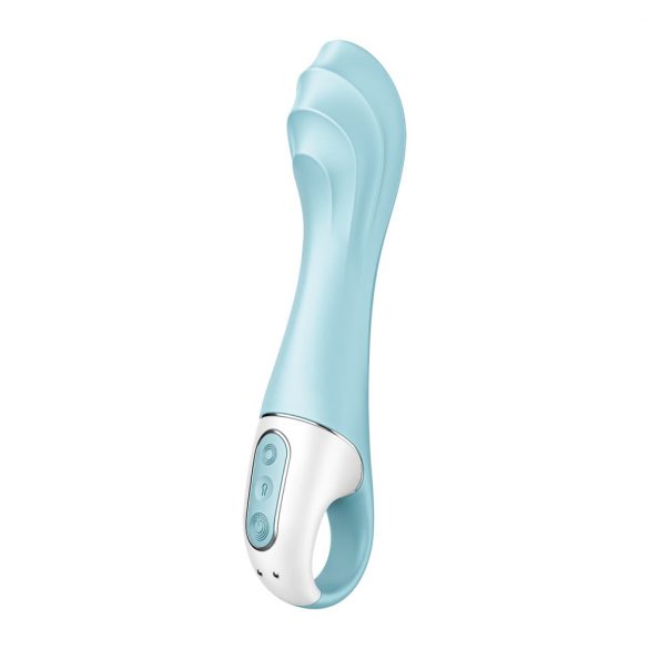 Satisfyer Air Pump Vibrator 5 - išmanusis, įkraunamas pompuojamas vibratorius (mėlyna) 