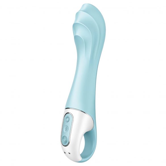 Satisfyer Air Pump Vibrator 5 - išmanusis, įkraunamas pompuojamas vibratorius (mėlyna) 