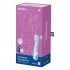 Satisfyer Air Pump Vibrator 5 - išmanusis, įkraunamas pompuojamas vibratorius (mėlyna) 