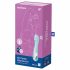 Satisfyer Air Pump Vibrator 5 - išmanusis, įkraunamas pompuojamas vibratorius (mėlyna) 