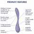 Satisfyer G-Spot Flex 5 - išmanusis G-taško vibratorius (violetinis) 