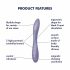 Satisfyer G-spot Flex 2 - įkraunamas, atsparus vandeniui G-taško vibratorius (violetinis)