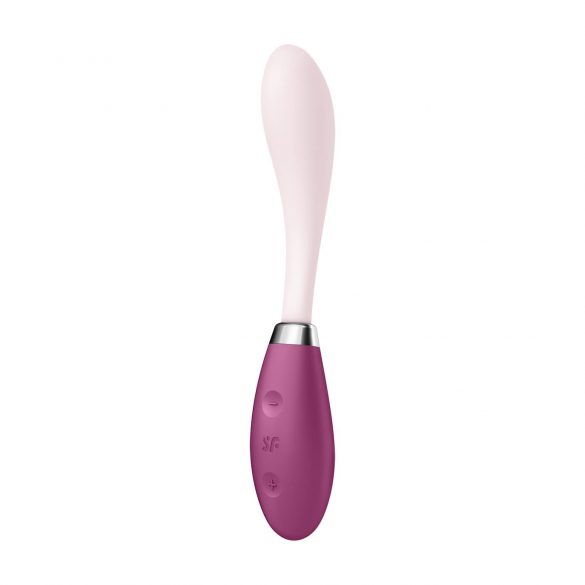 Satisfyer G-Spot Flex 3 - įkraunamas G-taško vibratorius (rožinė-bordo) 