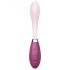 Satisfyer G-Spot Flex 3 - įkraunamas G taško vibratorius (rožinis-bordo)