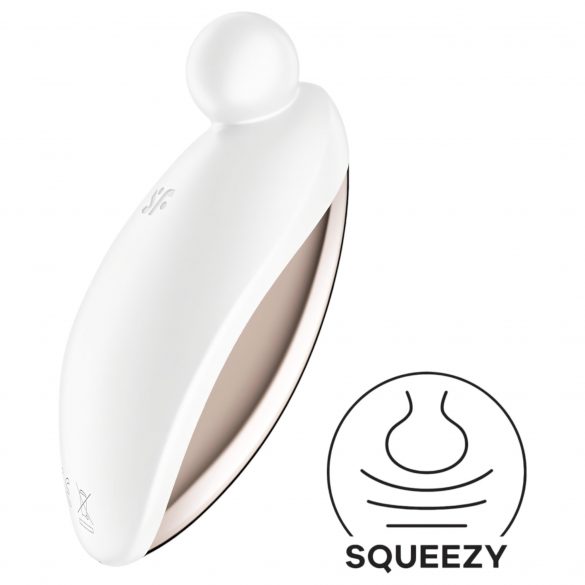 Satisfyer Spot On 2 - akumuliatorinis klitorio vibratorius (baltas) 