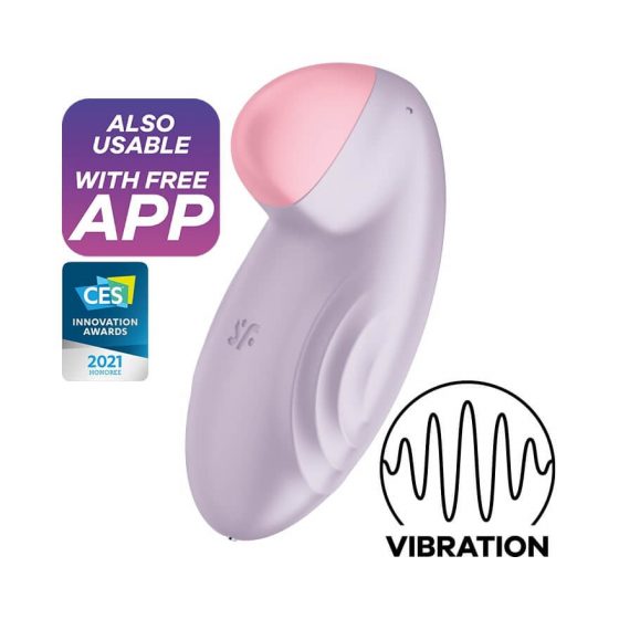Satisfyer Tropical Tip - išmanus klitorio vibratorius (violetinis)