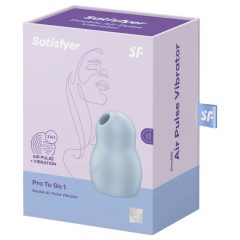   Satisfyer Pro To Go 1 - įkraunamas, oro bangų klitorio stimuliatorius (mėlynas)