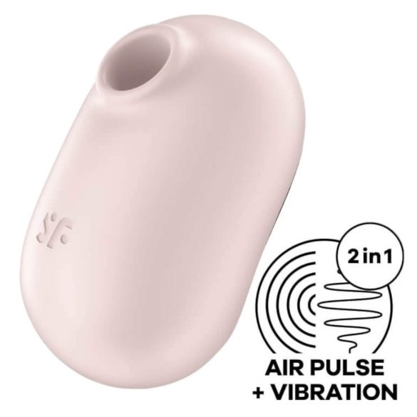 Satisfyer Pro To Go 2 - įkraunamas oro bangų klitorio stimuliatorius (smėlio spalvos) 