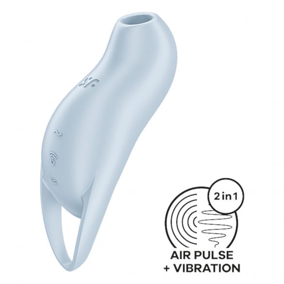 Satisfyer Pocket Pro 1 - akumuliatorinis, oro bangų klitorio stimuliatorius (mėlyna) 